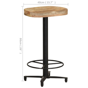 vidaXL Bar Stool Bar Seat Counter Height Island Stool for Pub Solid Mango Wood-22