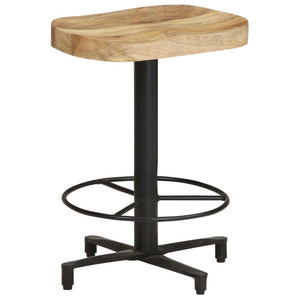 vidaXL Bar Stool Bar Seat Counter Height Island Stool for Pub Solid Mango Wood-4