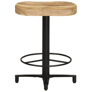 vidaXL Bar Stool Bar Seat Counter Height Island Stool for Pub Solid Mango Wood-3