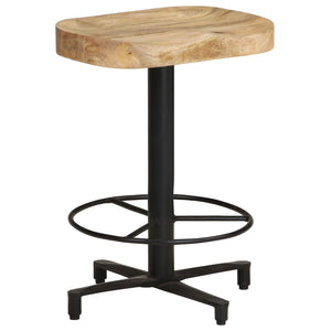 vidaXL Bar Stool Bar Seat Counter Height Island Stool for Pub Solid Mango Wood-8