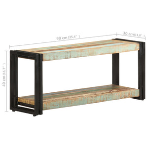 vidaXL TV Stand 35.4"x11.8"x15.7" Solid Wood Reclaimed-6