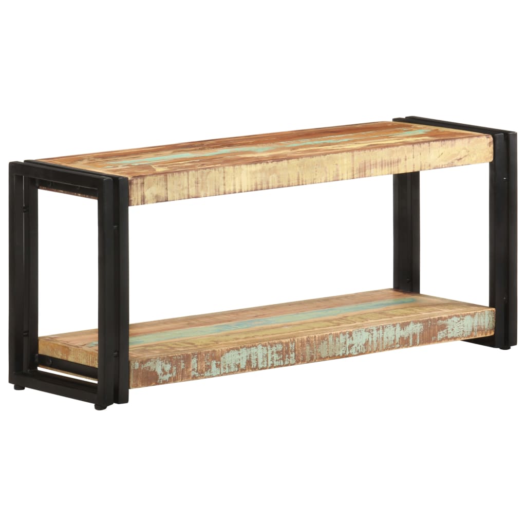 vidaXL TV Stand 35.4"x11.8"x15.7" Solid Wood Reclaimed-8