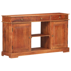 vidaXL Sideboard 53.1"x13.8"x29.5" Solid Acacia Wood-1