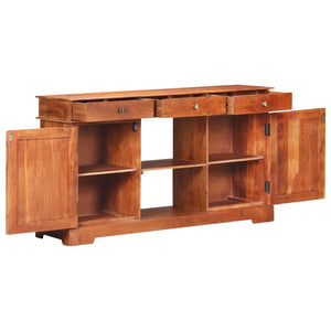 vidaXL Sideboard 53.1"x13.8"x29.5" Solid Acacia Wood-2