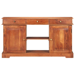 vidaXL Sideboard 53.1"x13.8"x29.5" Solid Acacia Wood-3