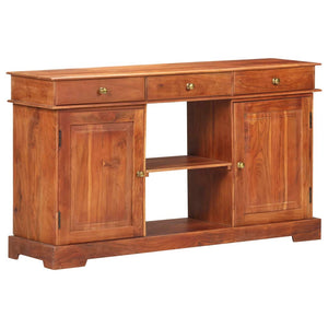 vidaXL Sideboard 53.1"x13.8"x29.5" Solid Acacia Wood-8