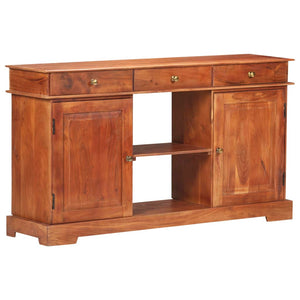 vidaXL Sideboard 53.1"x13.8"x29.5" Solid Acacia Wood-10