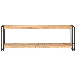 vidaXL TV Stand 47.2"x11.8"x15.7" Rough Mango Wood-1