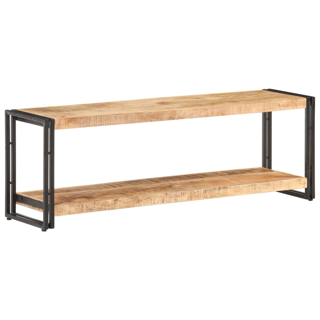 vidaXL TV Stand 47.2"x11.8"x15.7" Rough Mango Wood-6