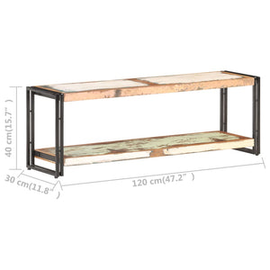 vidaXL TV Stand 47.2"x11.8"x15.7" Solid Wood Reclaimed-4