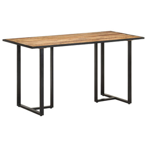 vidaXL Dining Table 55.1" Rough Mango Wood-5