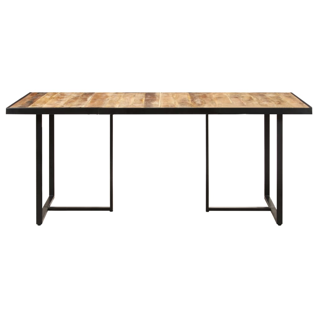 vidaXL Dining Table 63" Rough Mango Wood-1