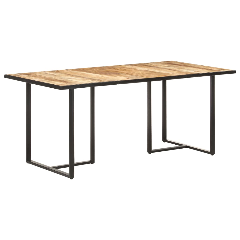 vidaXL Dining Table 70.9" Rough Mango Wood-7