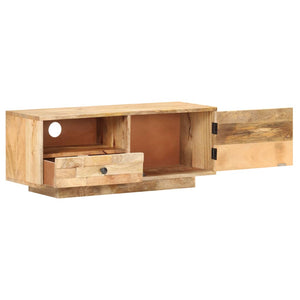 vidaXL TV Stand 35.4"x11.8"x13.8" Solid Wood Mango-2