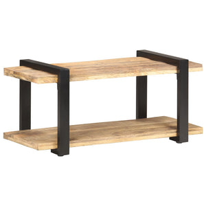 vidaXL TV Stand 35.4"x15.7"x15.7" Rough Mango Wood-6