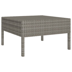 vidaXL Patio Furniture Set 2 Piece Patio Sectional Sofa with Table Poly Rattan-17