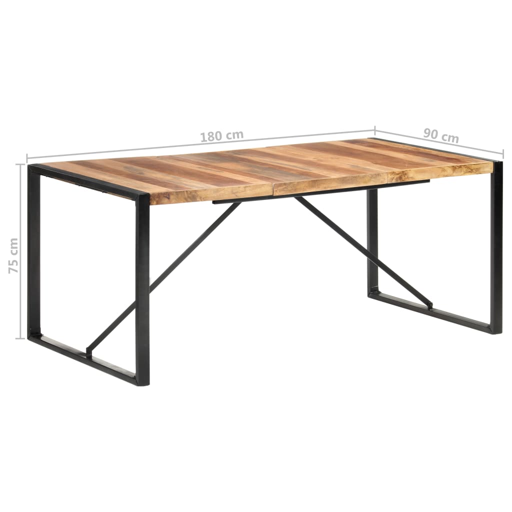 vidaXL Solid Wood Dining Table with Sheesham Finish Furniture Multi Sizes-24