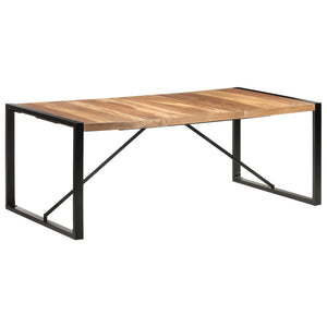 vidaXL Solid Wood Dining Table with Sheesham Finish Furniture Multi Sizes-13