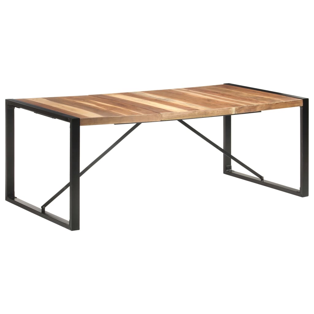 vidaXL Solid Wood Dining Table with Sheesham Finish Furniture Multi Sizes-28