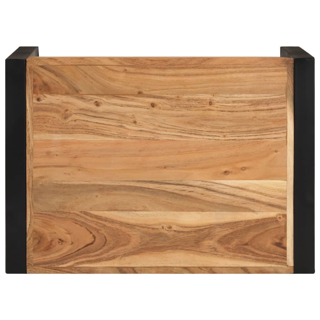 vidaXL Nesting Tables 3 pcs Solid Wood with Sheesham Finish-3
