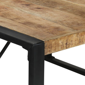 vidaXL Dining Table 55.1"x55.1"x29.5" Rough Mango Wood-3