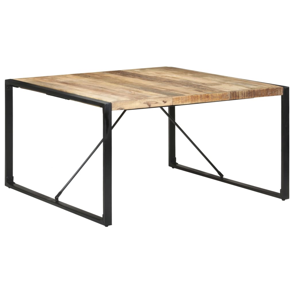 vidaXL Dining Table 55.1"x55.1"x29.5" Rough Mango Wood-6
