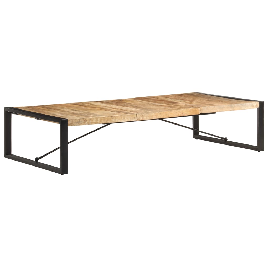 vidaXL Coffee Table 70.9"x35.4"x15.7" Rough Mango Wood-6