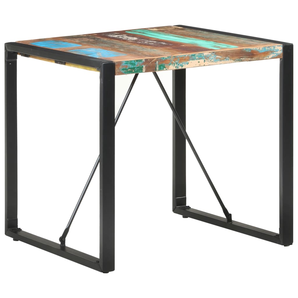 vidaXL Dining Table 31.5"x31.5"x29.5" Solid Reclaimed Wood-4