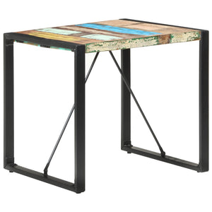 vidaXL Dining Table 31.5"x31.5"x29.5" Solid Reclaimed Wood-5