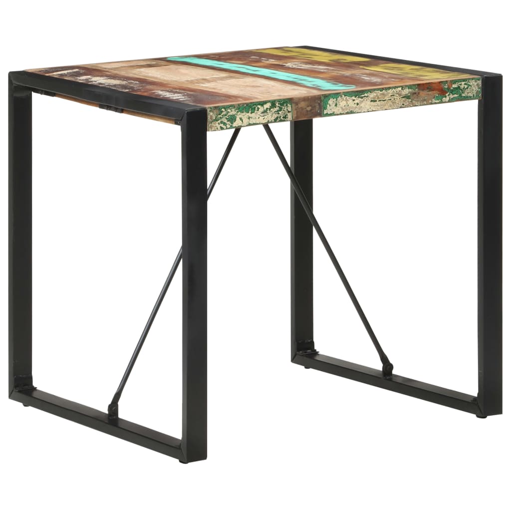 vidaXL Dining Table 31.5"x31.5"x29.5" Solid Reclaimed Wood-6