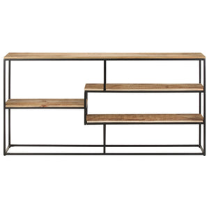 vidaXL Sideboard 59.1"x11.8"x29.5" Rough Mango Wood-1