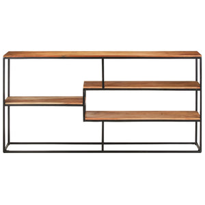 vidaXL Sideboard 59.1"x11.8"x29.5" Solid Acacia Wood-0