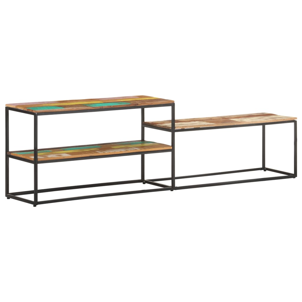 vidaXL TV Stand 70.9"x11.8"x19.7" Solid Wood Reclaimed-2