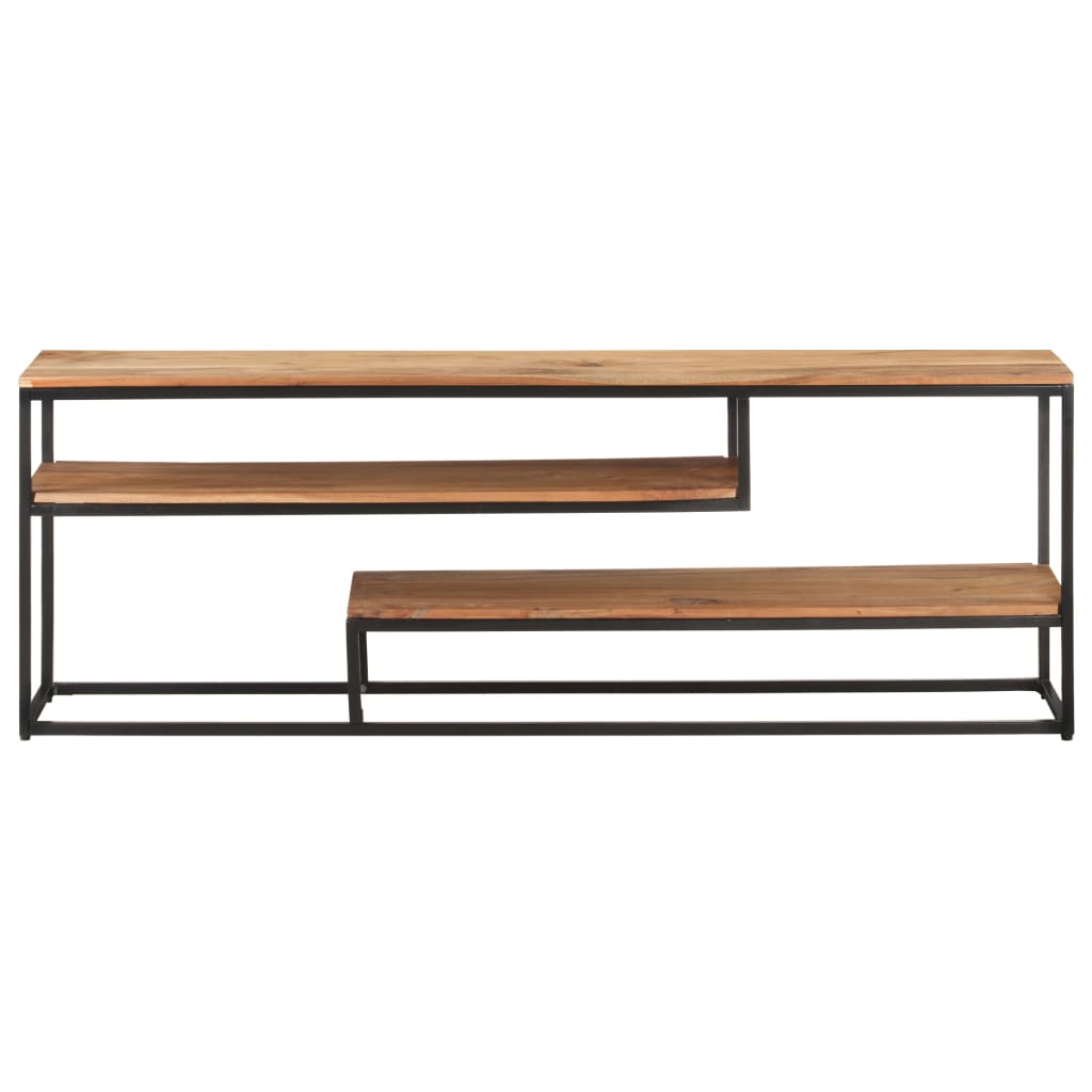 vidaXL TV Stand 51.2"x11.8"x17.7" Solid Wood Acacia-0