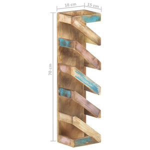 vidaXL Wine Rack for 5 Bottles Solid Reclaimed Wood-0