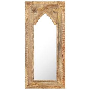 vidaXL Mirror 19.7"x1.2"x43.3" Solid Mango Wood-0