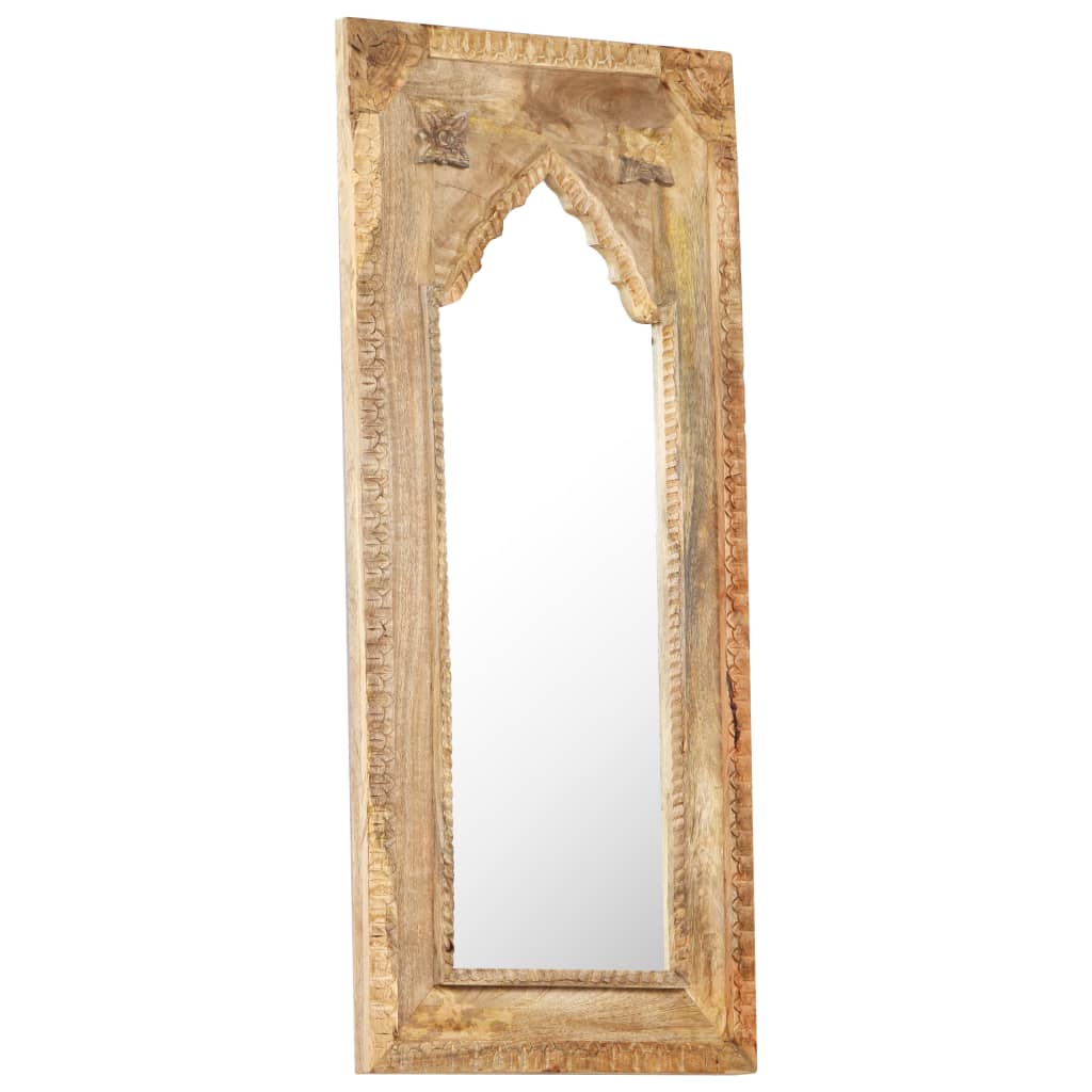 vidaXL Mirror 19.7"x1.2"x43.3" Solid Mango Wood-1