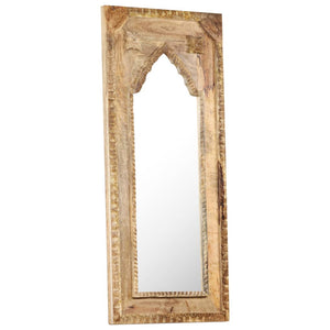 vidaXL Mirror 19.7"x1.2"x43.3" Solid Mango Wood-6