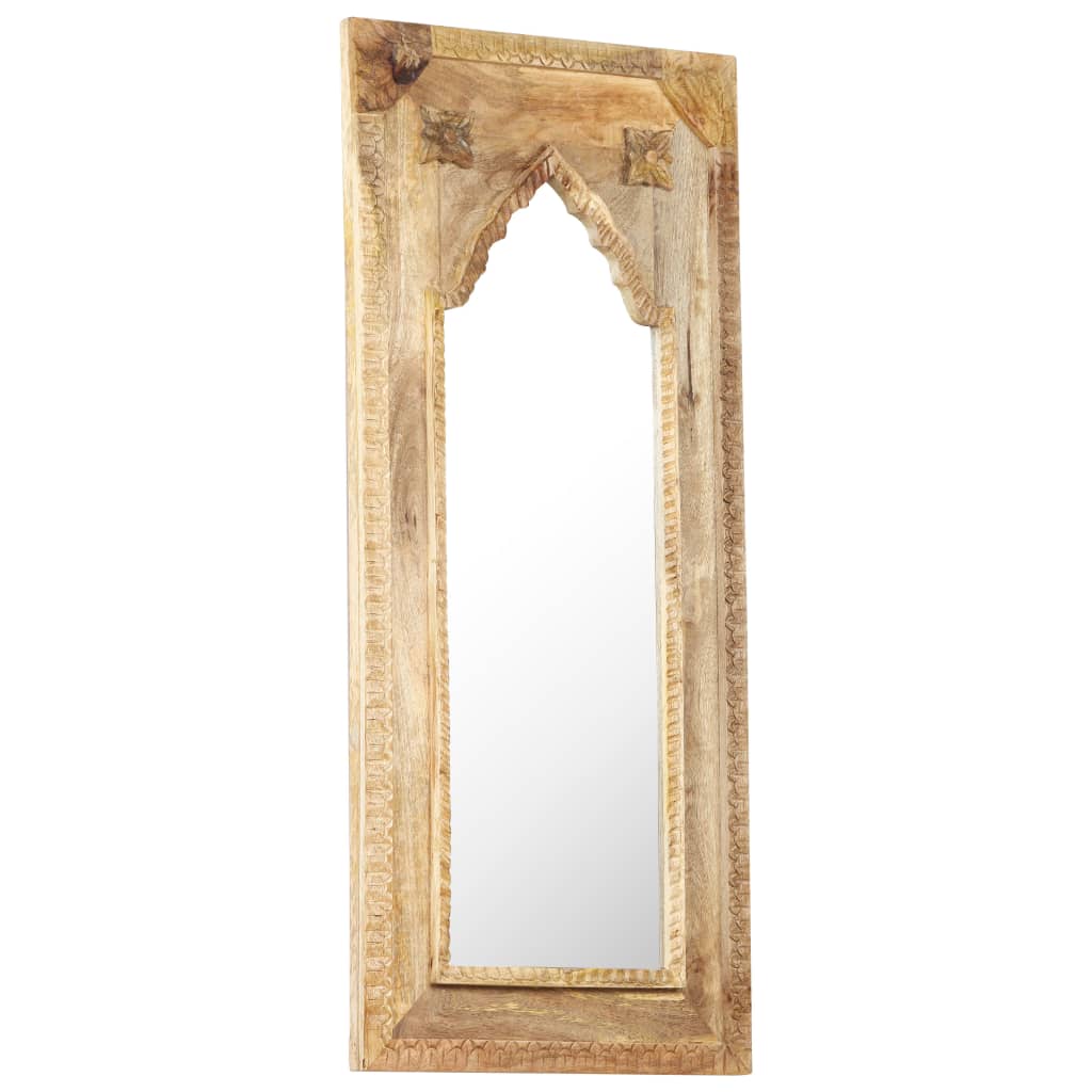 vidaXL Mirror 19.7"x1.2"x43.3" Solid Mango Wood-9