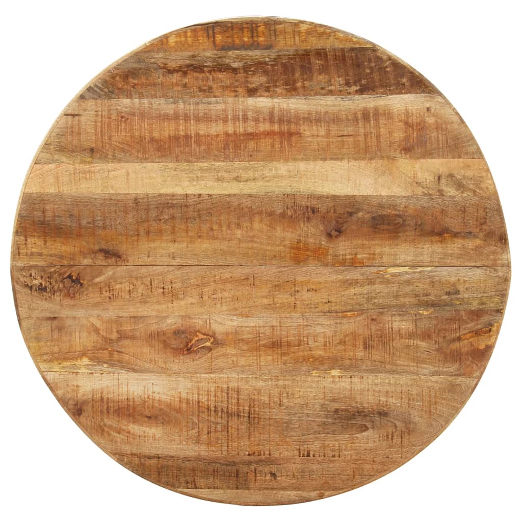 vidaXL Dining Table Round 39.4"x39.4"x29.5" Rough Mango Wood-3