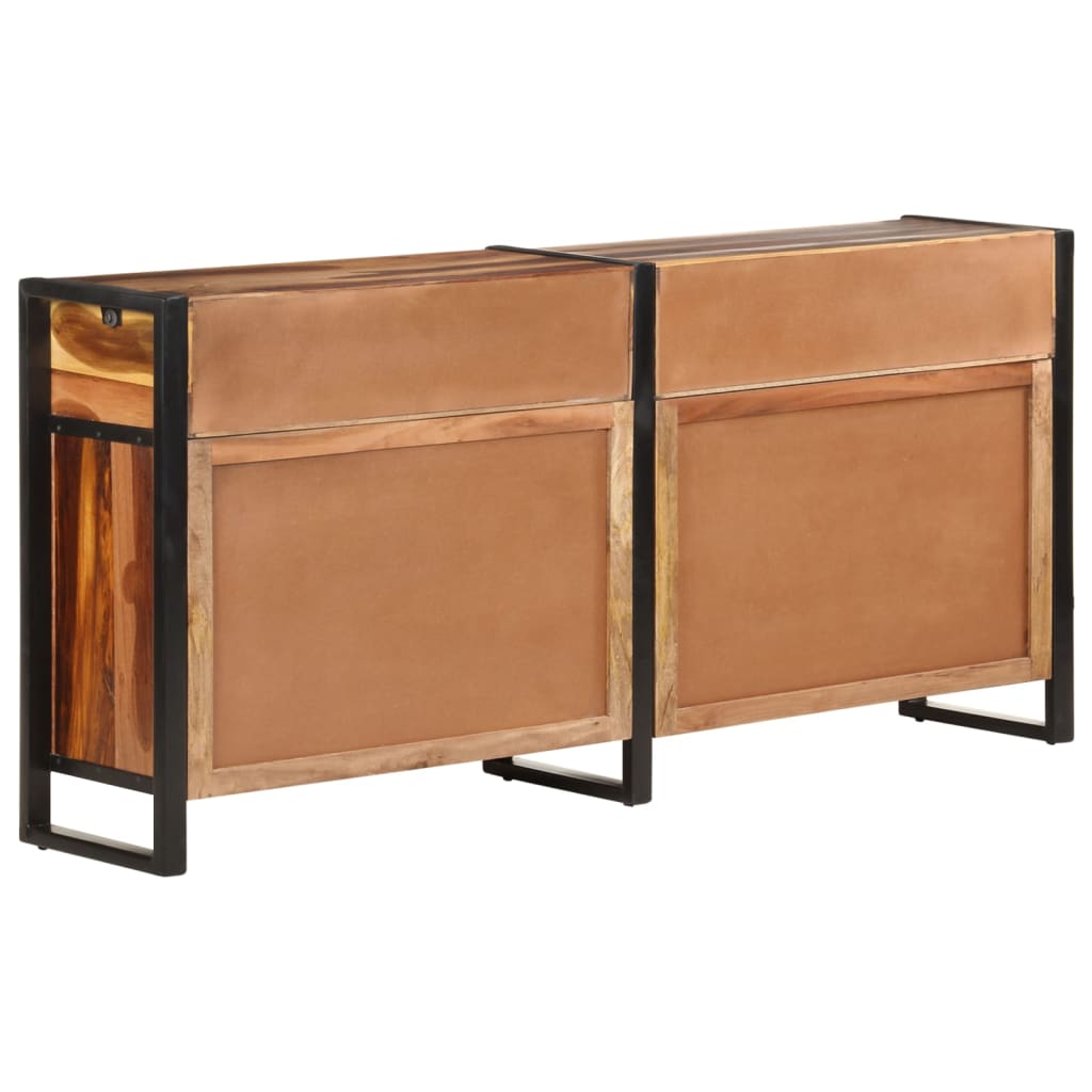 vidaXL Sideboard 67.7"x13.8"x31.5" Solid Acacia Wood with Honey Finish-3