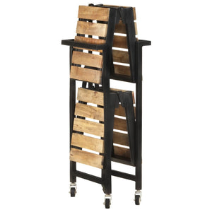 vidaXL Kitchen Trolley 34.2"x14.2"x31.9" Solid Mango Wood-1