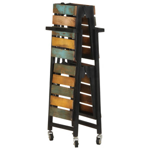 vidaXL Kitchen Trolley 34.2"x14.2"x31.9" Solid Reclaimed Wood-3