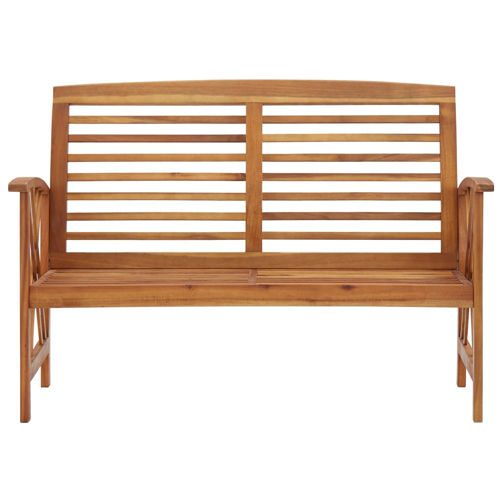 vidaXL Outdoor Patio Bench Wooden Garden Bench with Armrests Solid Wood Acacia-1