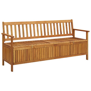 vidaXL Patio Storage Bench 66.9" Solid Acacia Wood-0