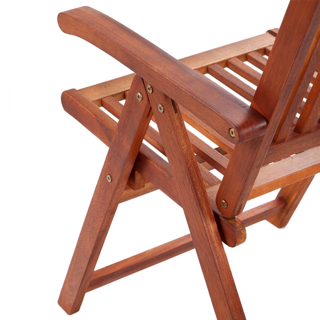 vidaXL Patio Folding Chairs Camping Garden Lawn Chair Solid Wood Acacia Brown-10