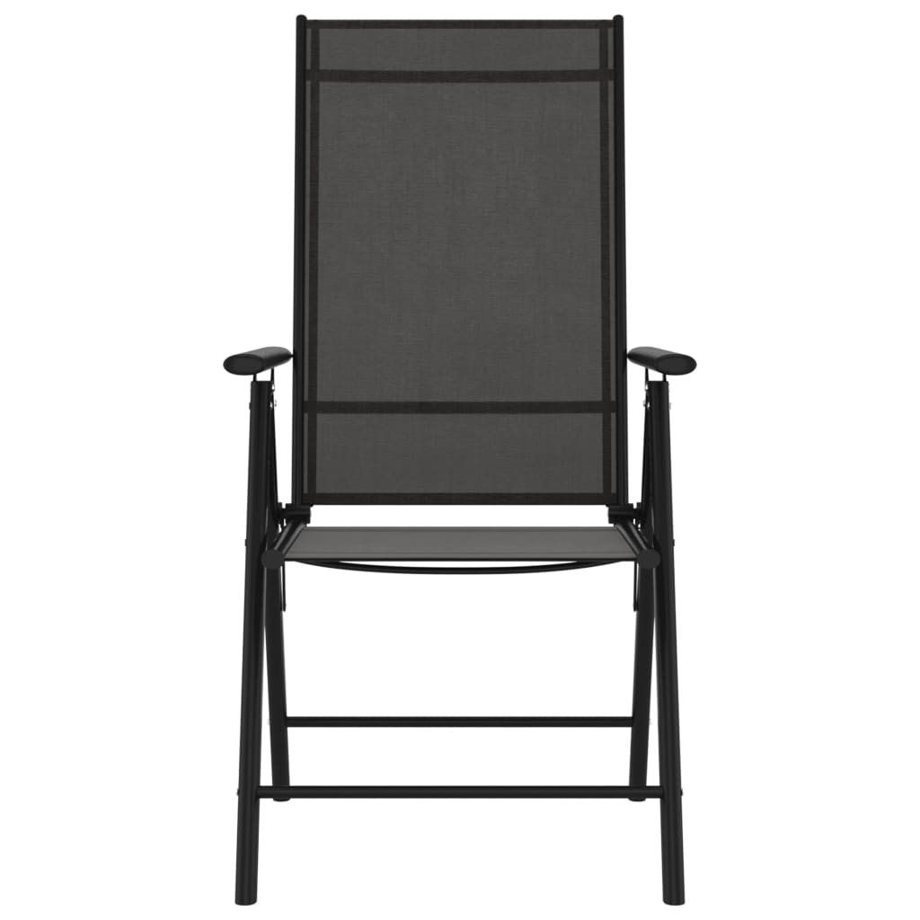 vidaXL Patio Folding Chairs Camping Garden Lawn Chair Aluminum and Textilene-20