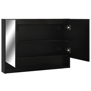 vidaXL LED Bathroom Mirror Cabinet Storage Vanity Wall Cabinet Furniture MDF-1