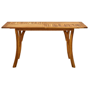 vidaXL Patio Table 59.1"x35.4"x29.5" Solid Acacia Wood-0