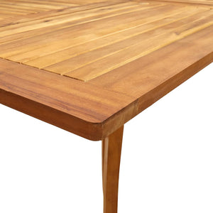 vidaXL Patio Table 59.1"x35.4"x29.5" Solid Acacia Wood-4